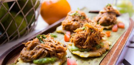 Triunfa con esta receta de patacones con carne mechada