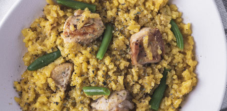 Prepara este risotto de conejo, una receta deliciosa de la que no te cansarás jamás