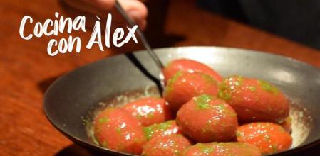 ‘Cocina con Àlex’ estos tomates congelados con aceite de albahaca