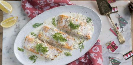 Salmón con puerro y salsa de eneldo: una sorprendente y exquisita receta