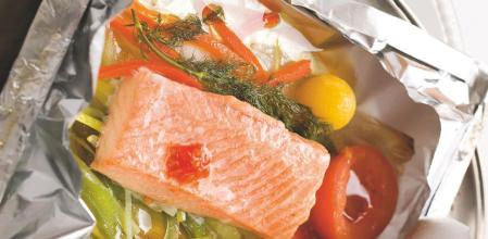 Cómo hacer salmón a la papillote