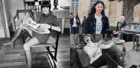 La diseñadora Mary Quant y la popularización de la minifalda, la camiseta-pancarta que lanzó Maria Grazia Chiuri y katherine hepburn con los pantalones de Chanel