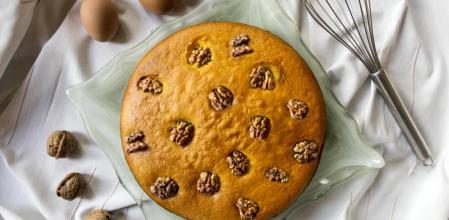 Triunfa con este exquisito bizcocho de nueces y plátano