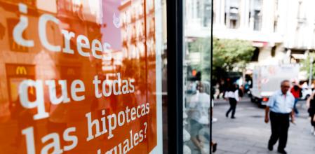 Anuncio de hipotecas de una entidad bancaria