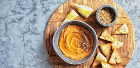 La receta más original y sencilla de hummus de tomates secos