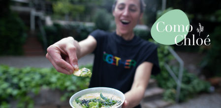 Aprende a preparar el dip de guisantes y wasabi más sabroso 'ComoChloé'