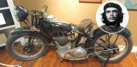 La Norton 500, como la de Che Guevara, era una moto monocilíndrica que entregaba 29 CV y podía llegar a los 125 km/h