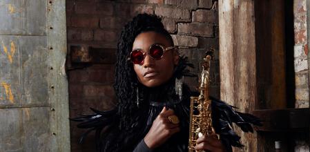 Lakecia Benjamin, en una imagen promocional de su nuevo disco