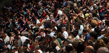 01.07.2015, Barcelona Festival Grec 2015 en el Teatre Grec con el espectaculo de danza contemporanea Voronia de La Veronal. foto: Jordi Play