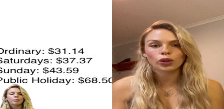 Natalia ha desgranado los precios que le pagan por hora