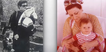 Fotos de Sirine con su madre cuando era pequeña