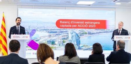 El conseller Roger Torrent subratlla que són “xifres extraordinàries que demostren la competitivitat de Catalunya en l'entorn empresarial”