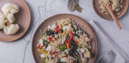 Menestra de hortalizas con quinoa, una receta exquisita