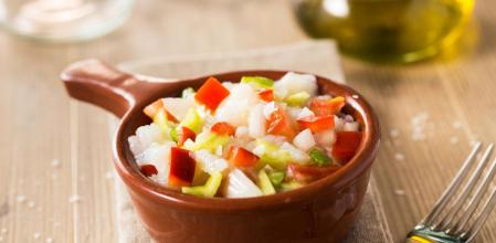 Cómo hacer esqueixada de bacalao en Thermomix