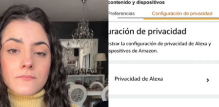 “Cuidado con lo que guarda Amazon de vosotros mediante Alexa”, escribe la autora del vídeo
