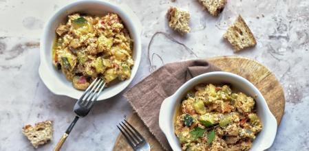 La receta de pisto a la bilbaína más jugosa