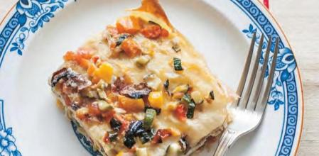 Receta vegetariana: lasaña de verduras con bechamel de soja