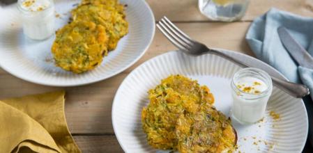 Delicias de calabaza con salsa de yogur, una receta ligera y fácil de preparar