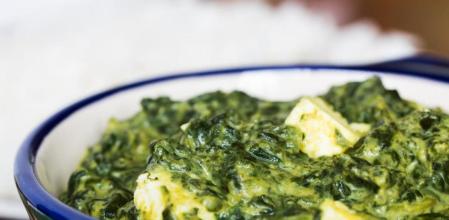 Saag paneer, la receta de espinacas al estilo indio