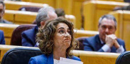 Pleno Senado Control al Gobierno Maria Jesus Montero Felix Bolaños Jose Manuel Albares Pedro Rollan, Presidente del Senado,