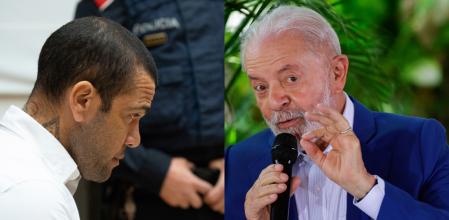 Dani Alves y Lula da Silva