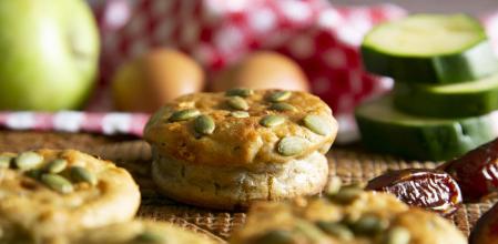 Receta de panecillos de calabacín y dátiles