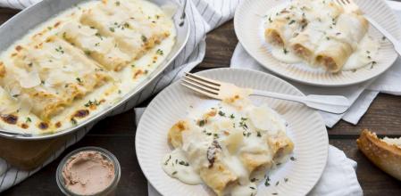 Cómo preparar canelones de pollo con sorpresa