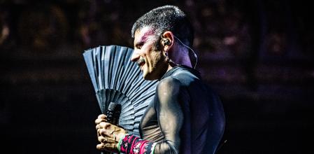 Rodrigo Cuevas, en un momento de su actuación en el Liceu