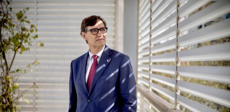 El candidato del PSC a la presidencia de la Generalitat, Salvador Illa