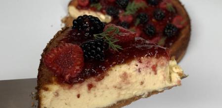 La receta más deliciosa de cheesecake de queso de cabra