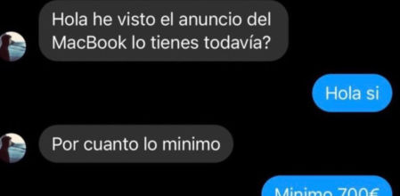 La humillante respuesta de un vendedor en Wallapop cuando le piden el MacBook por 200 euros: “Imposible”
