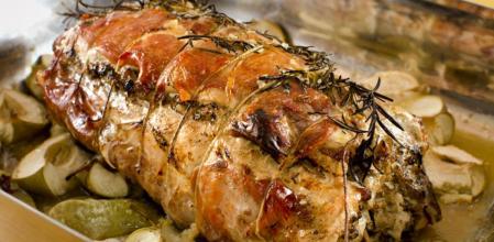 Cómo preparar lomo de cerdo relleno de manzanas