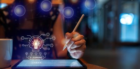 Un estudiante usando la IA en un ejercicio.