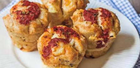 Cómo preparar esta original pizza ‘muffin’ integral