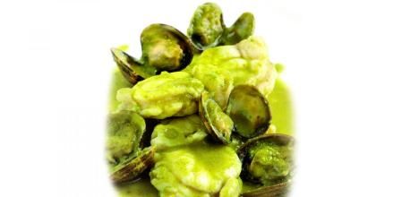 Prueba esta deliciosa receta de rape y almejas con suquet de espárragos verdes