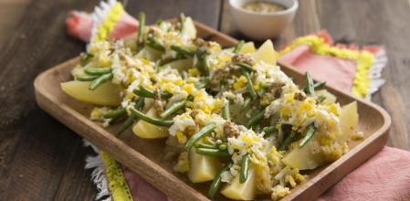 La receta de judías verdes con patatas y mostaza más original