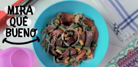 ‘Mira qué bueno’: ensalada de judías verdes con jamón para preparar en familia