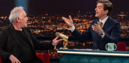 Ferran Adrià junto al presentador Marc Girò