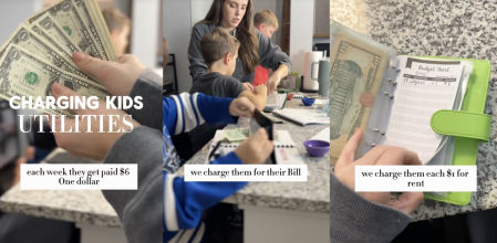 Críticas a unos padres que cobran alquiler a sus hijos de 6, 8, y 9 años para darles una lección