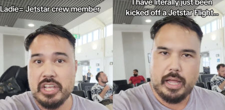 Echan a un pasajero de un avión por hacerse una foto con sus hijos mientras estaba embarcando