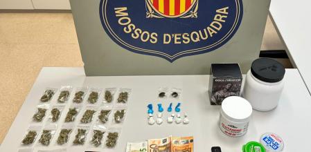 Droga intervenida en Lloret de Mar.