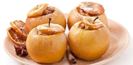 Receta de manzanas asadas con un toque de vino dulce