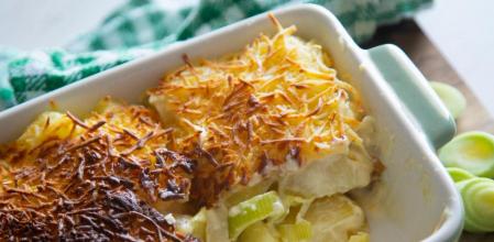 Puerros gratinados: una receta nutritiva y sabrosa