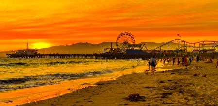 Playa de Santa Mónica.