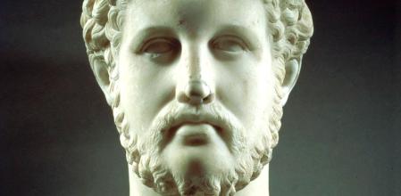 Copia de un busto de Filipo II en el Museo Chiaramonti del Vaticano.