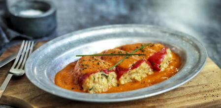 La receta más fácil de pimientos del piquillo rellenos de gambas