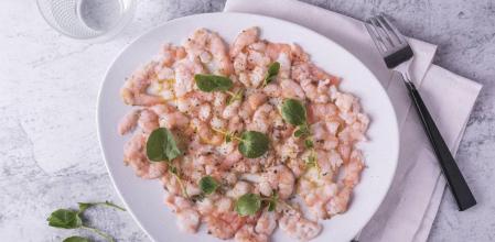 La receta más apetecible de carpaccio de langostinos