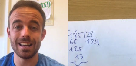 El profesor expone el método de su alumno