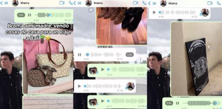 Un chico gasta una broma a su madre