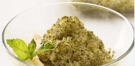 ¡Sin azúcares añadidos! Granizado de pera y menta